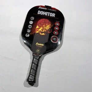 Franklin Domitor Polypropylene Fiber Glass Pickleball 6MM Black Paddle NEW